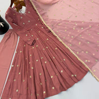 Anarkali/Robe Collection "Kavita" - Vieux rose
