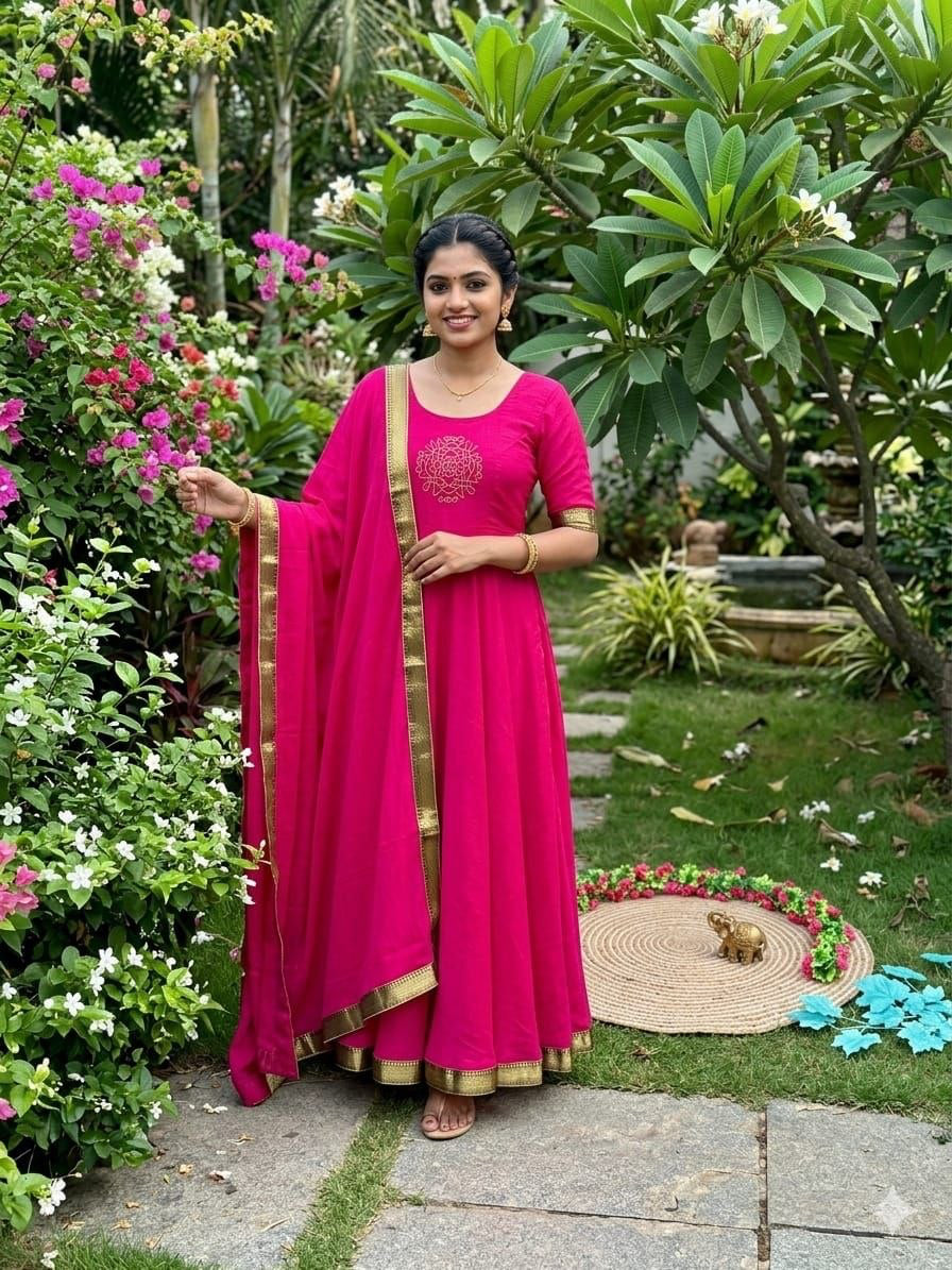 Anarkali Collection "Minaka" - Rose