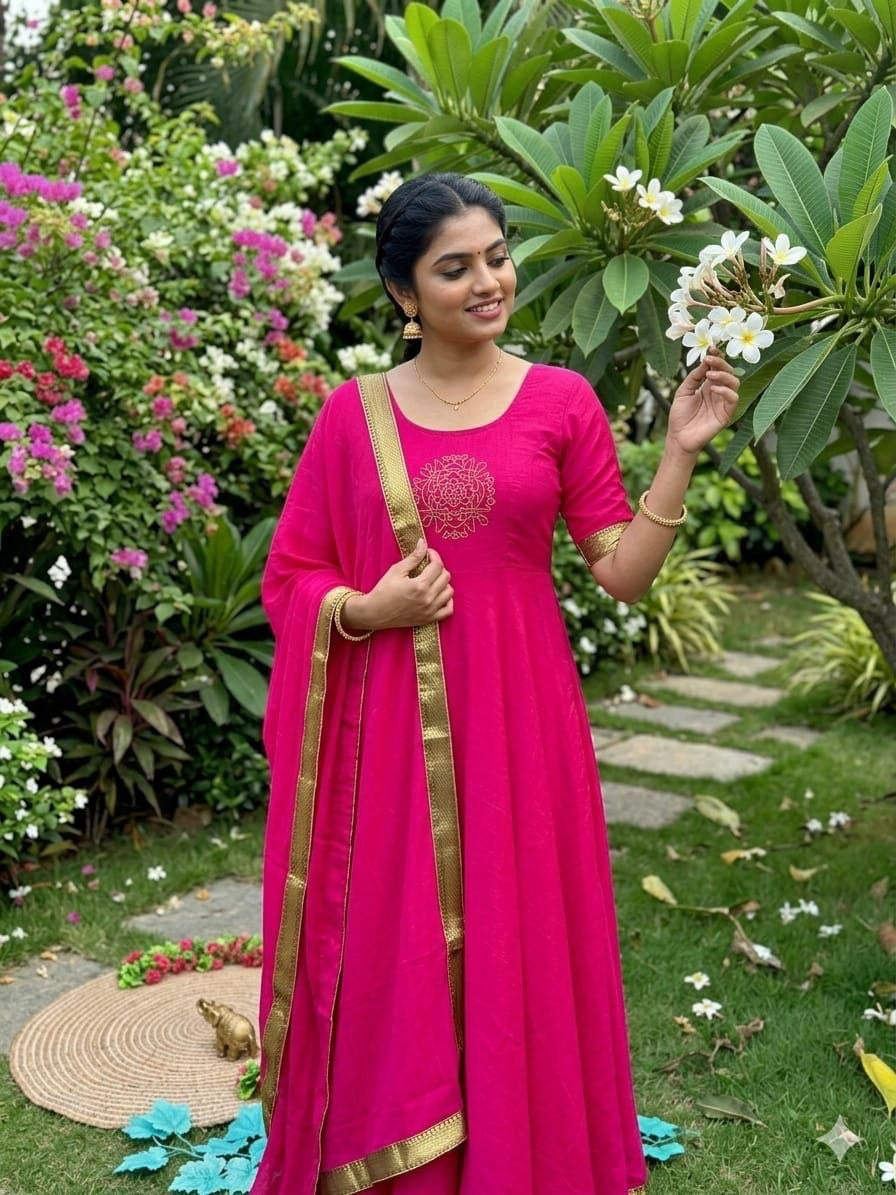 Anarkali Collection "Minaka" - Rose