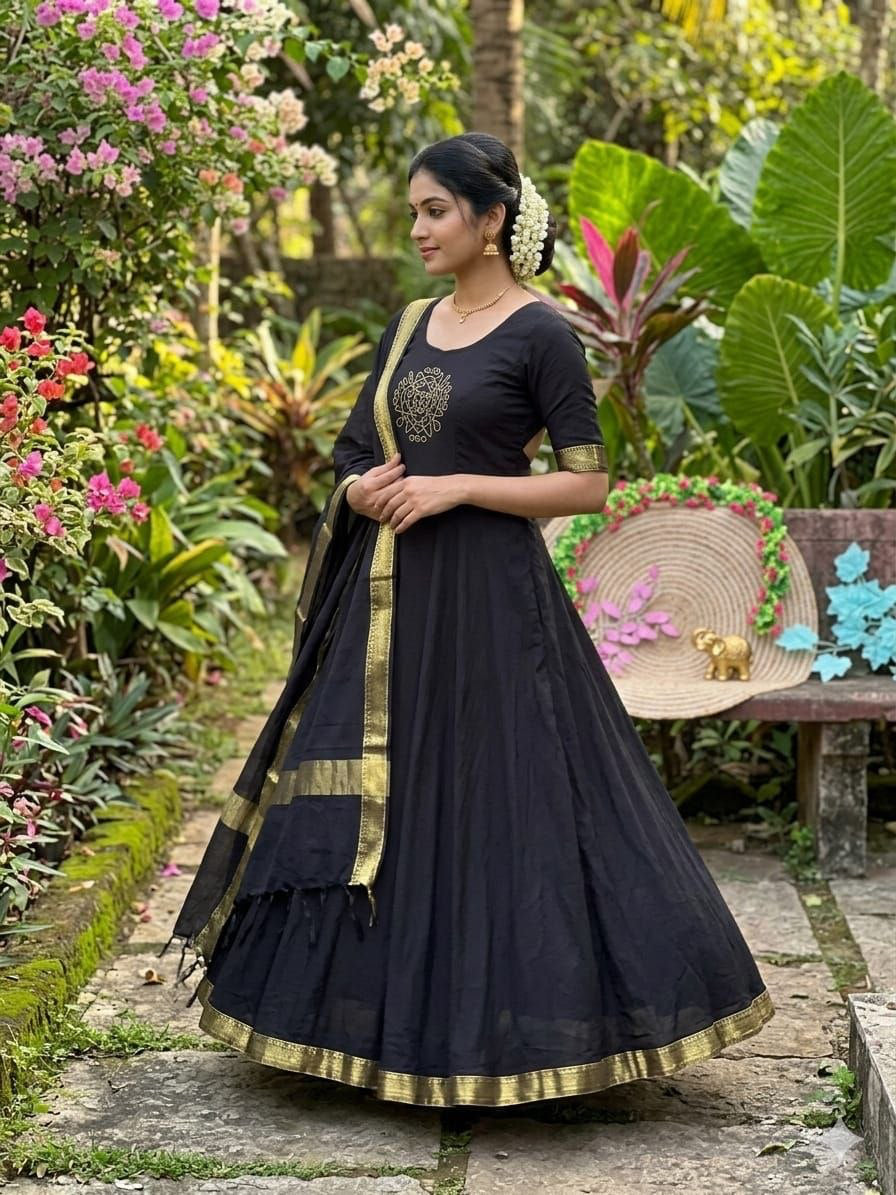 Anarkali Collection "Minaka" - Noir
