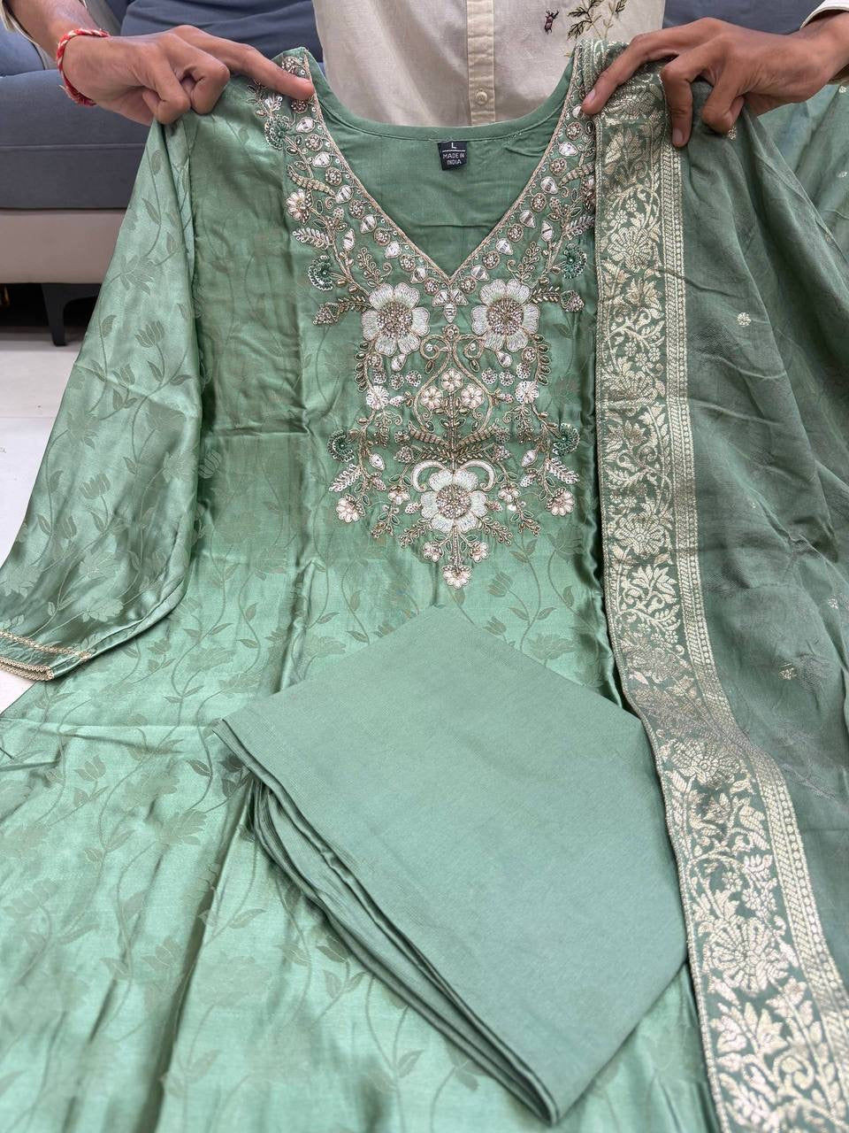 Punjabi "Goumati" - Vert d&