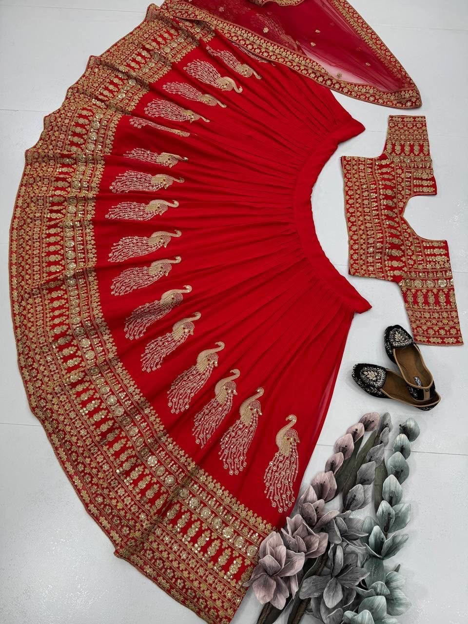Lehenga collection "Sarida" - Rouge