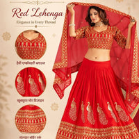 Lehenga collection "Sarida" - Rouge