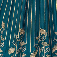 Lehenga collection "Sourhya" - Bleu canard