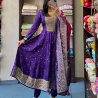 Anarkali/Robe Collection "Bahara"  - Violet