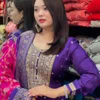 Anarkali/Robe Collection "Bahara"  - Violet