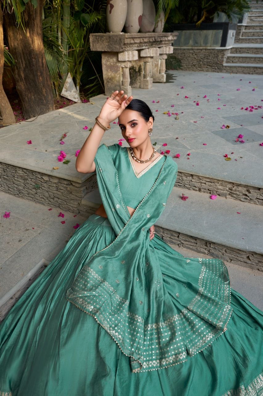 Lehenga collection "Seelana" - Vert d’eau