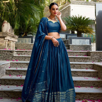 Lehenga collection "Seelana" - Bleu marine