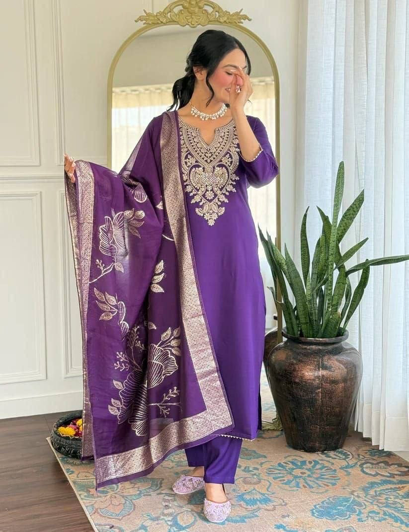 Punjabi "Allya" - Violet