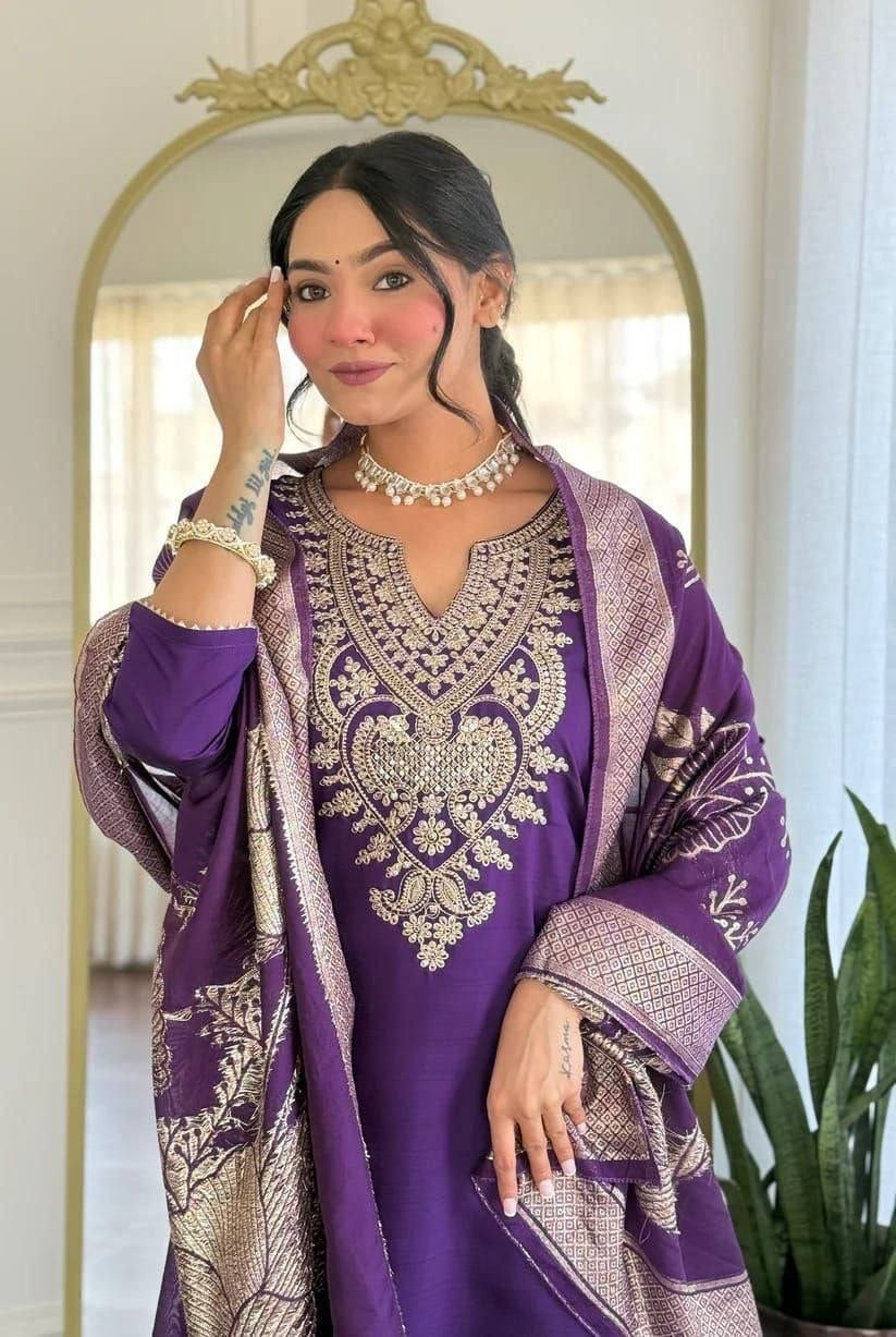Punjabi "Allya" - Violet
