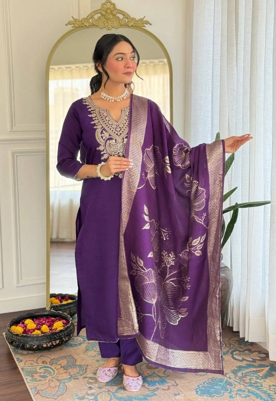 Punjabi "Allya" - Violet