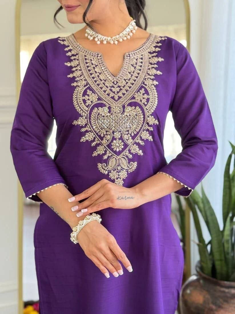 Punjabi "Allya" - Violet