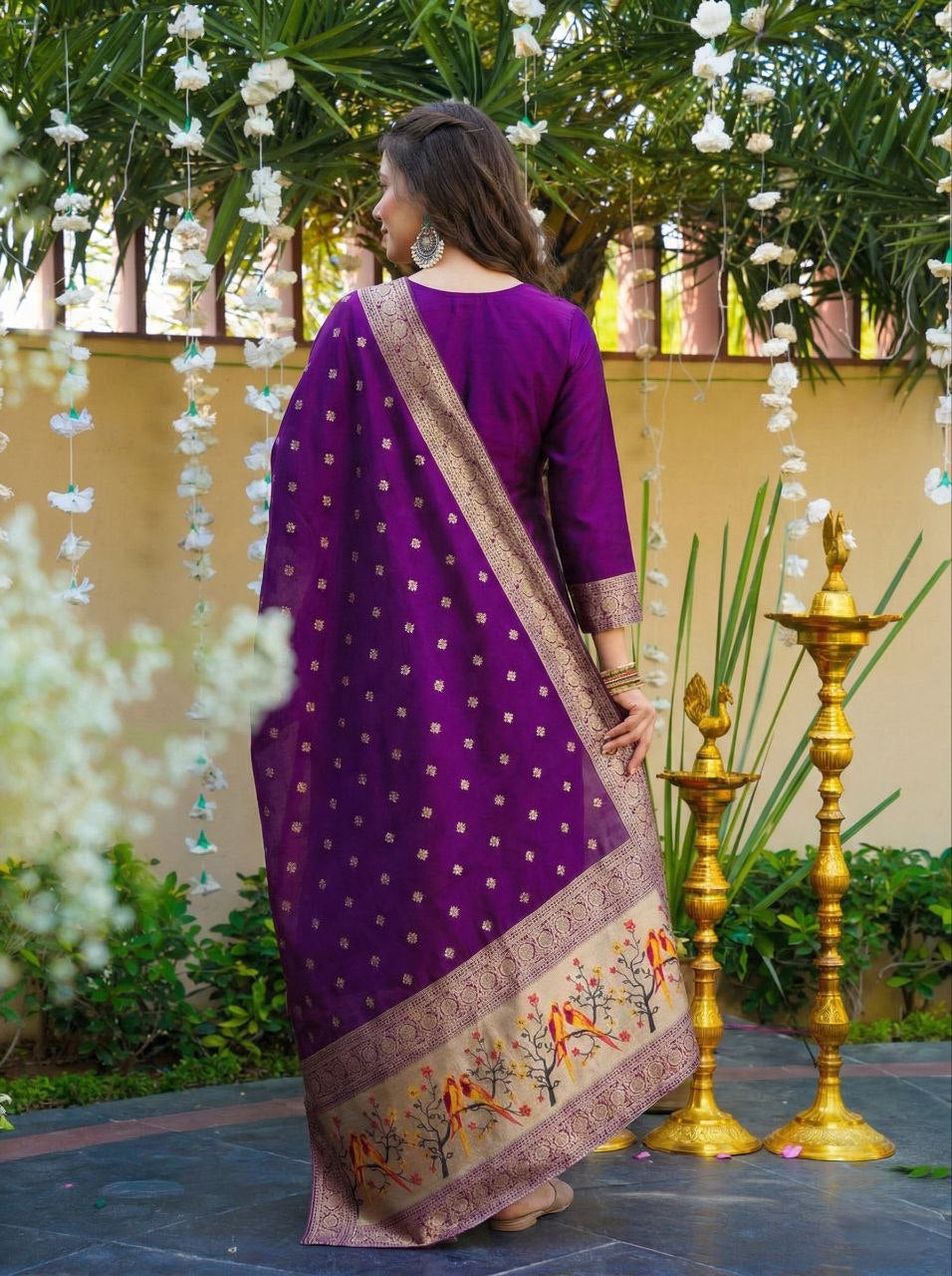 Punjabi "Samina" - Mauve