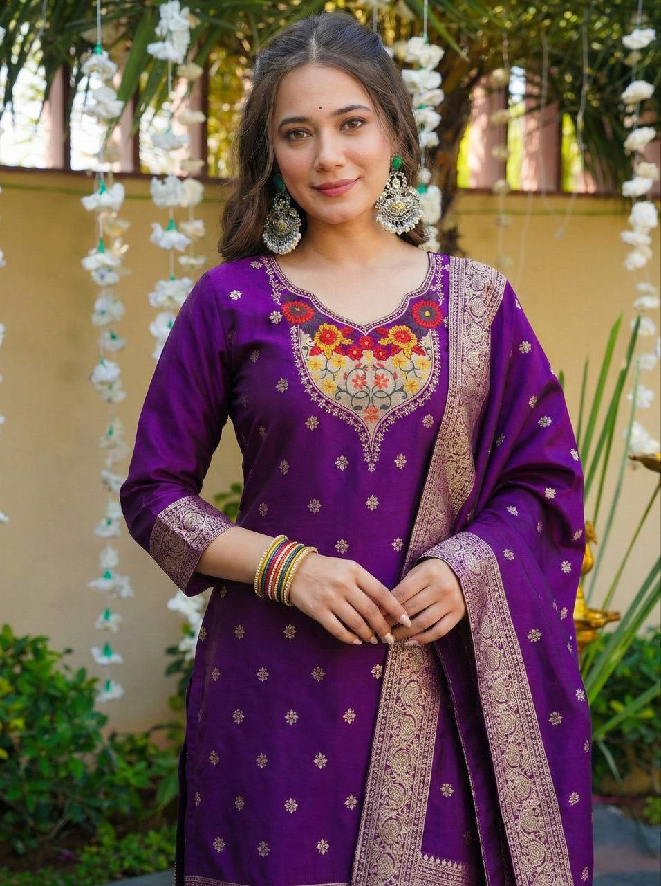 Punjabi "Samina" - Mauve