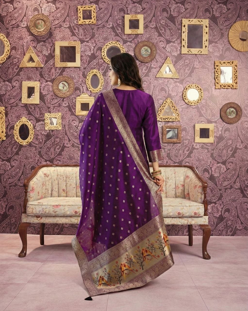 Punjabi "Samina" - Mauve