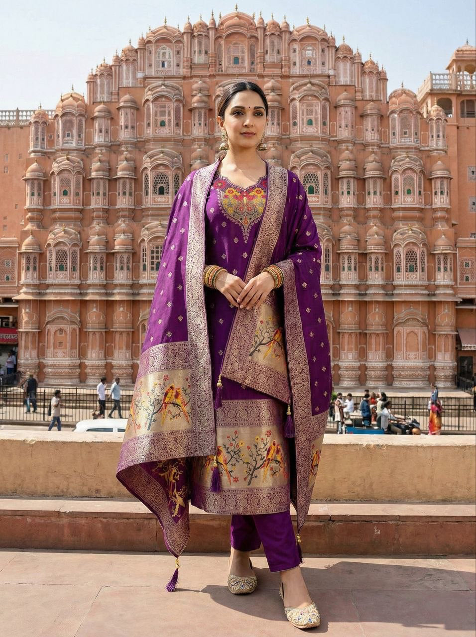 Punjabi "Samina" - Mauve