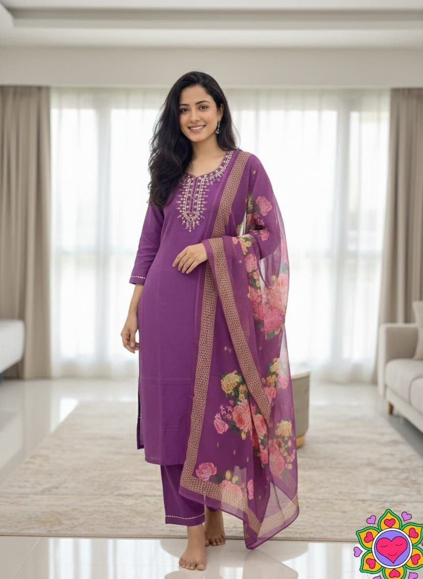 Punjabi "Dounisha" - Violet