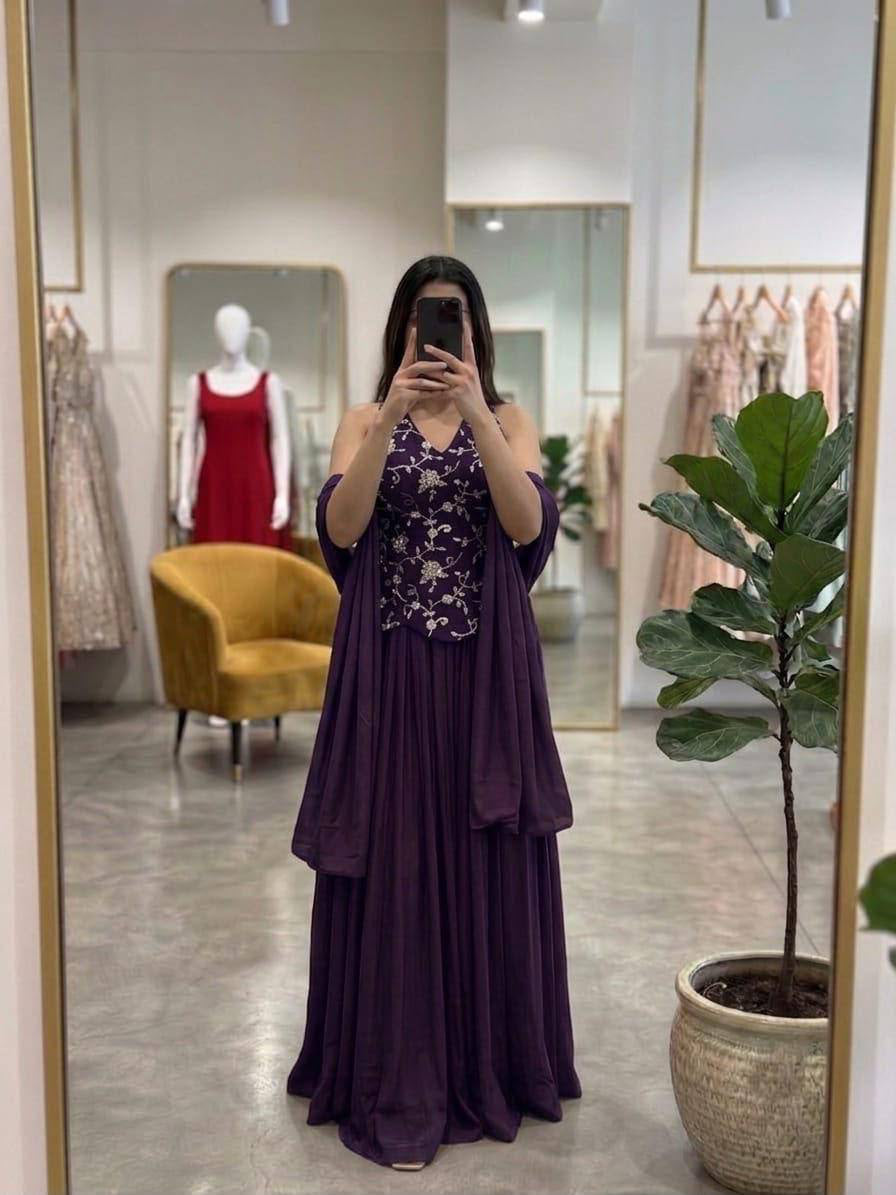 Lehenga Collection "Vinesha" - Violet