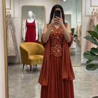 Lehenga Collection "Vinesha" - Terracotta