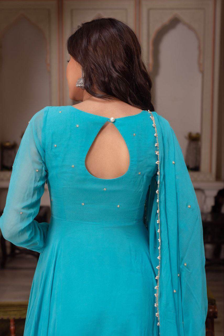 Anarkali Collection "Bhoomi" - Bleu turquoise