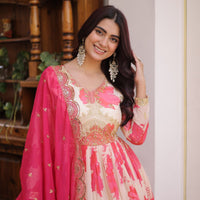 Anarkali Collection "Priya" - Beige/crème