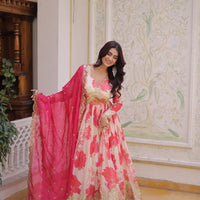 Anarkali Collection "Priya" - Beige/crème