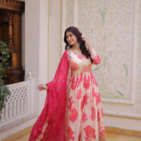 Anarkali Collection "Priya" - Beige/crème