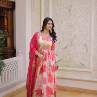 Anarkali Collection "Priya" - Beige/crème