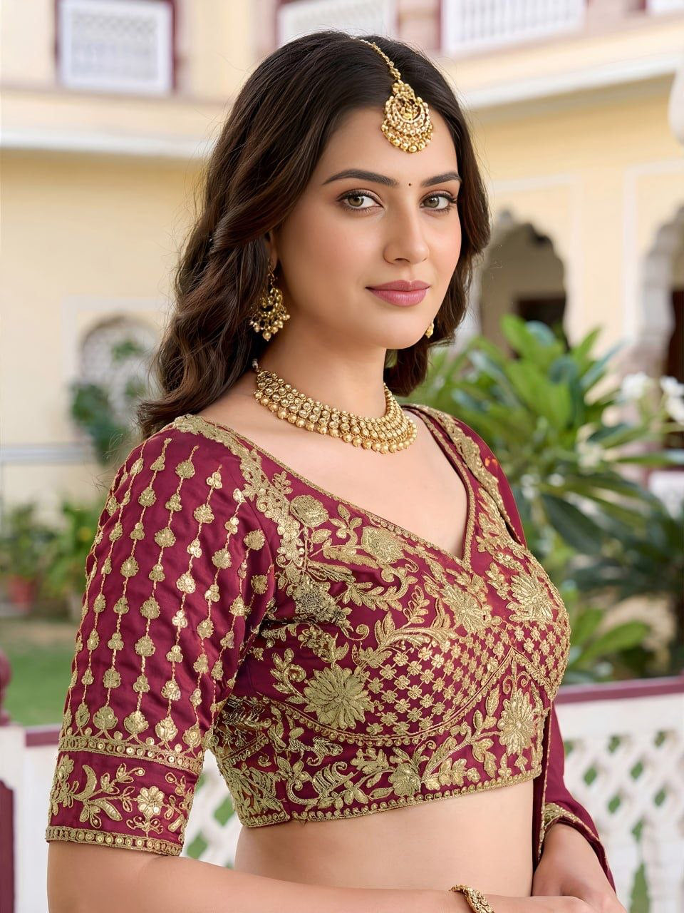 Lehenga collection "Dipriya" - Bordeaux