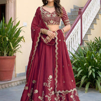 Lehenga collection "Dipriya" - Bordeaux