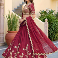 Lehenga collection "Dipriya" - Bordeaux