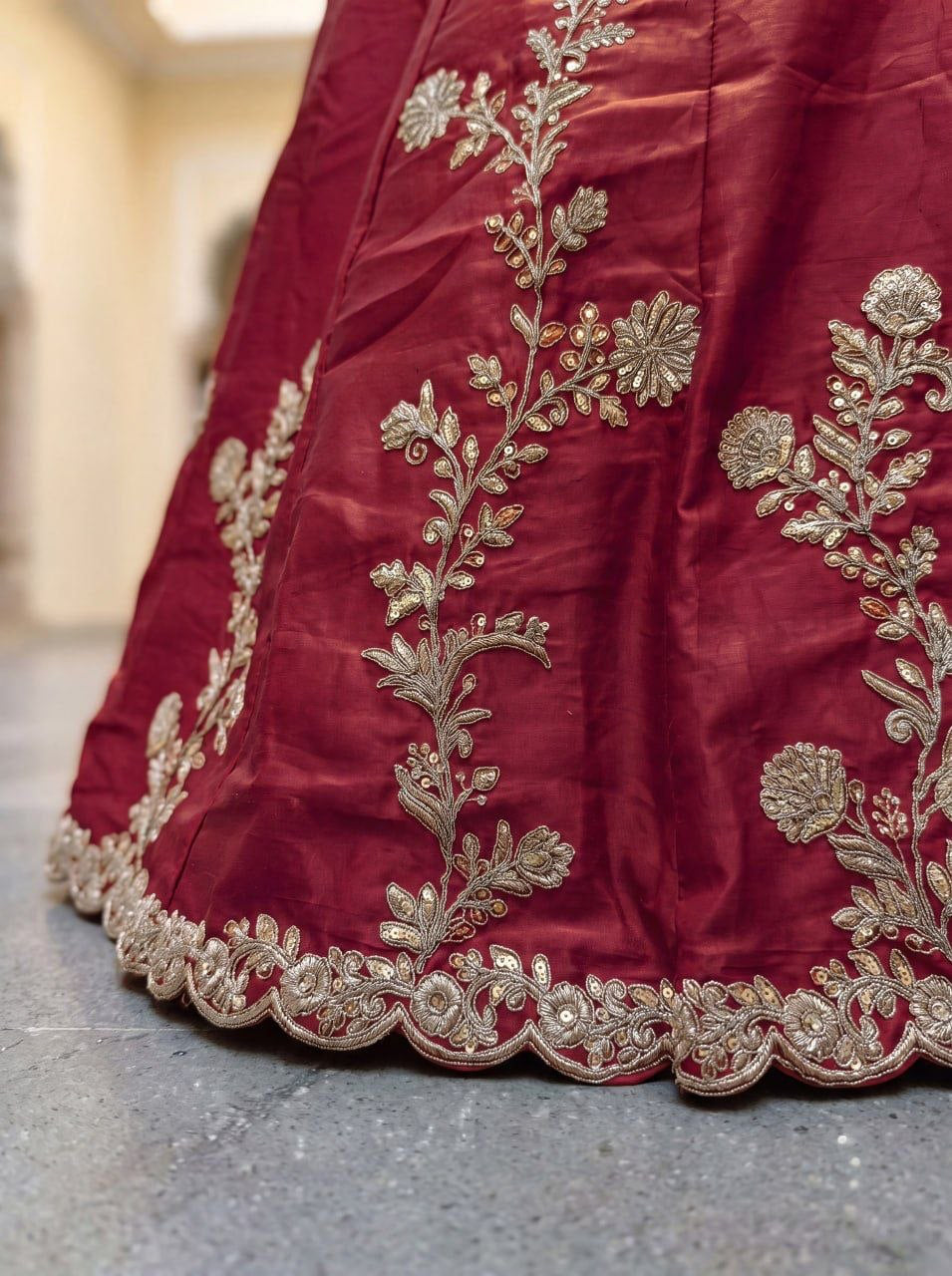 Lehenga collection "Dipriya" - Bordeaux