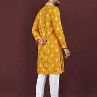 Kurta "Déva" - Jaune moutarde