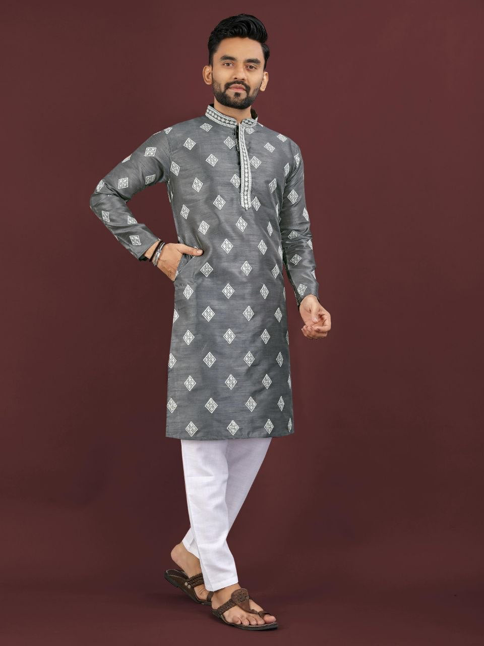 Kurta "Déva" - Gris