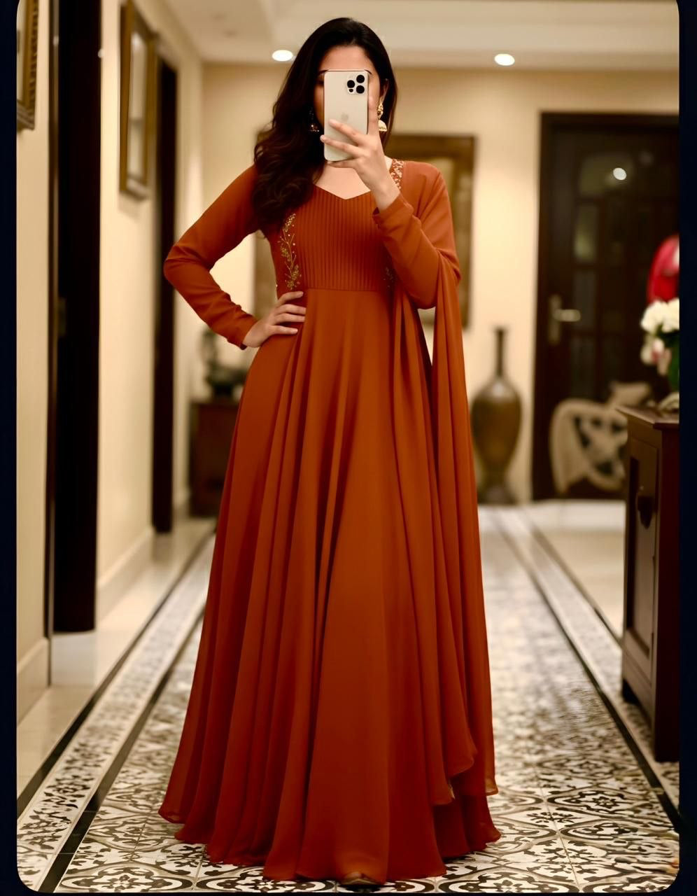 Anarkali Collection "Kama" - Terracota