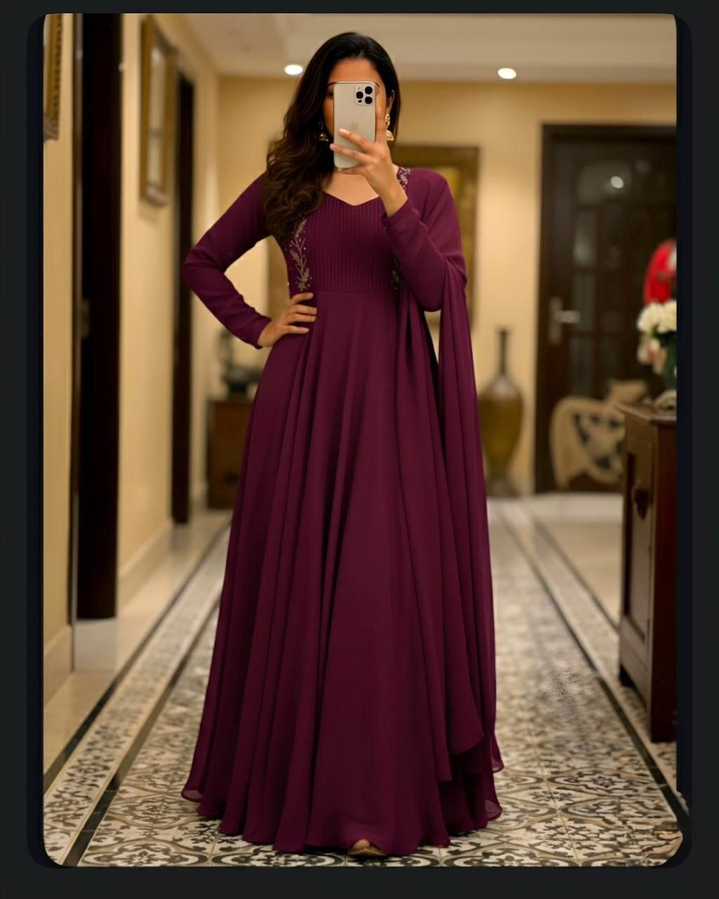 Anarkali Collection "Kama" - Prune