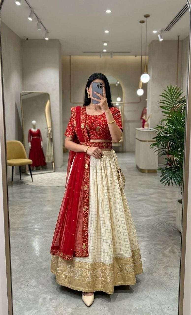 Lehenga collection "Kanakvalli" - Rouge