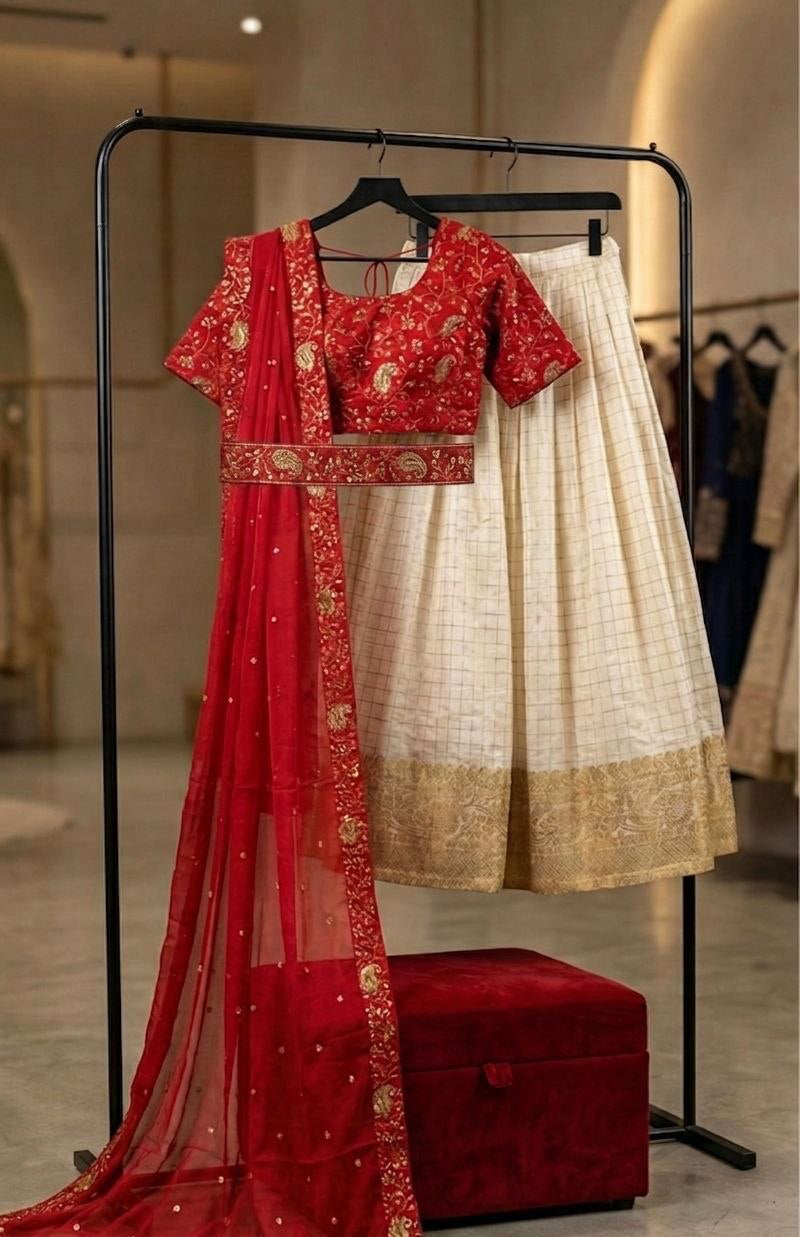 Lehenga collection "Kanakvalli" - Rouge