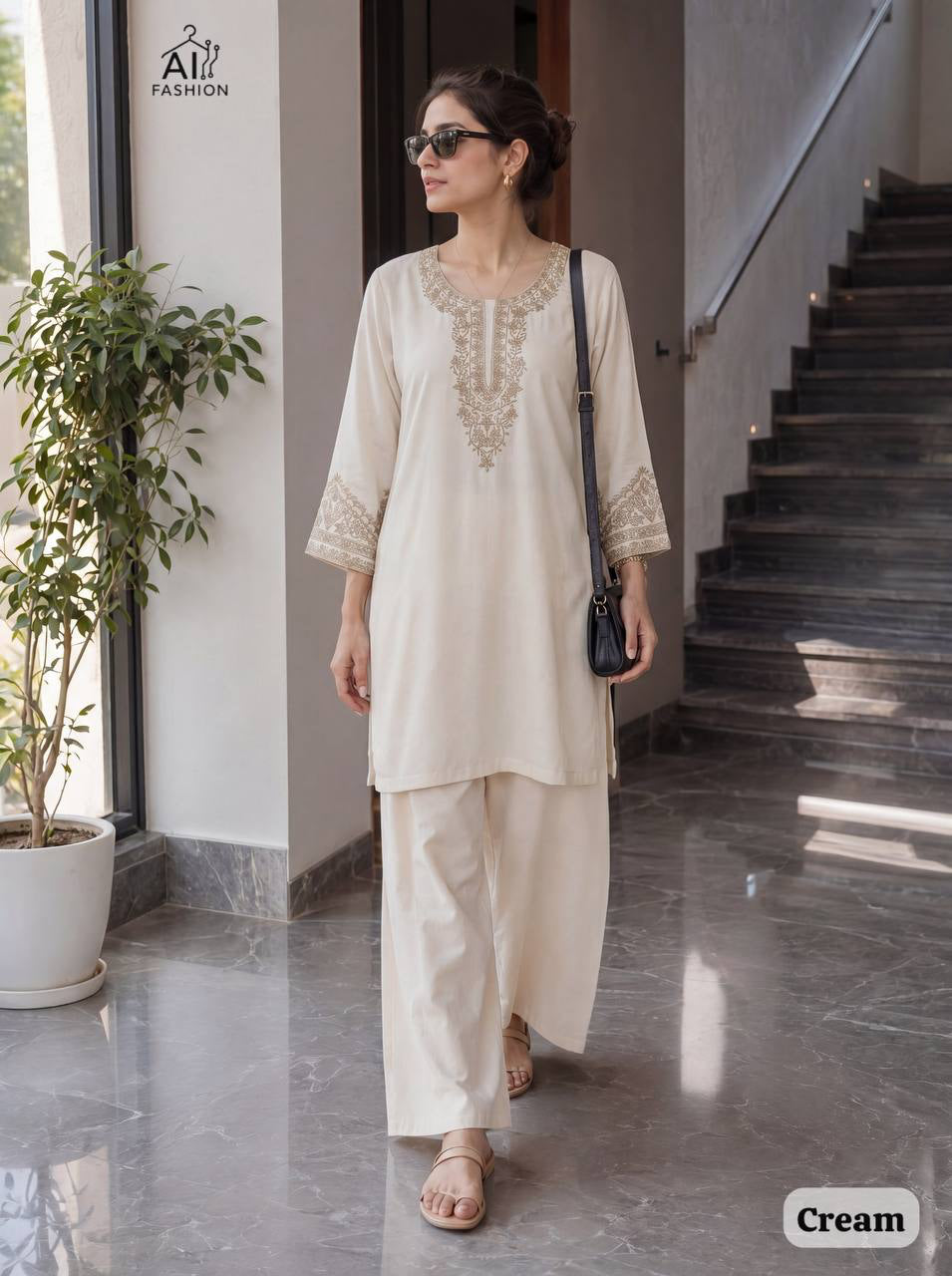Punjabi "Dupta" - Beige