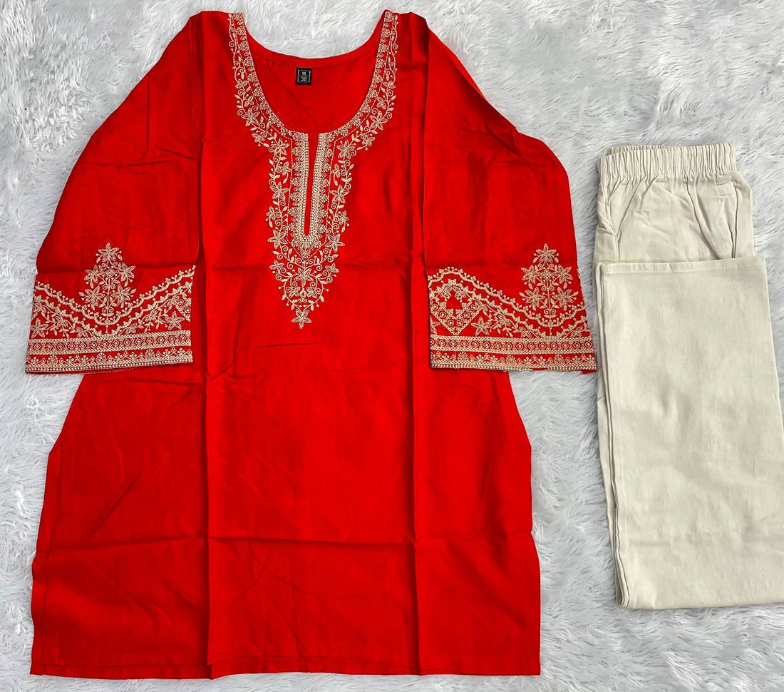 Punjabi "Dupta" - Orange rouille