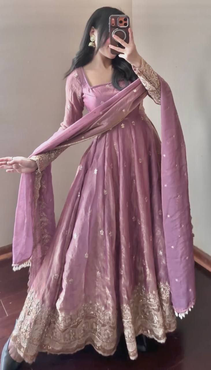 Anarkali/Robe Collection "Indra" - Lilas