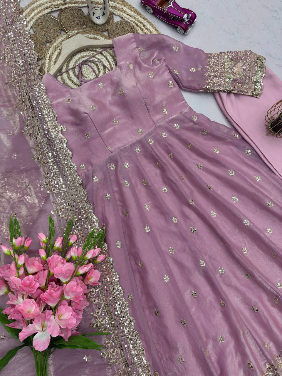 Anarkali/Robe Collection "Indra" - Lilas