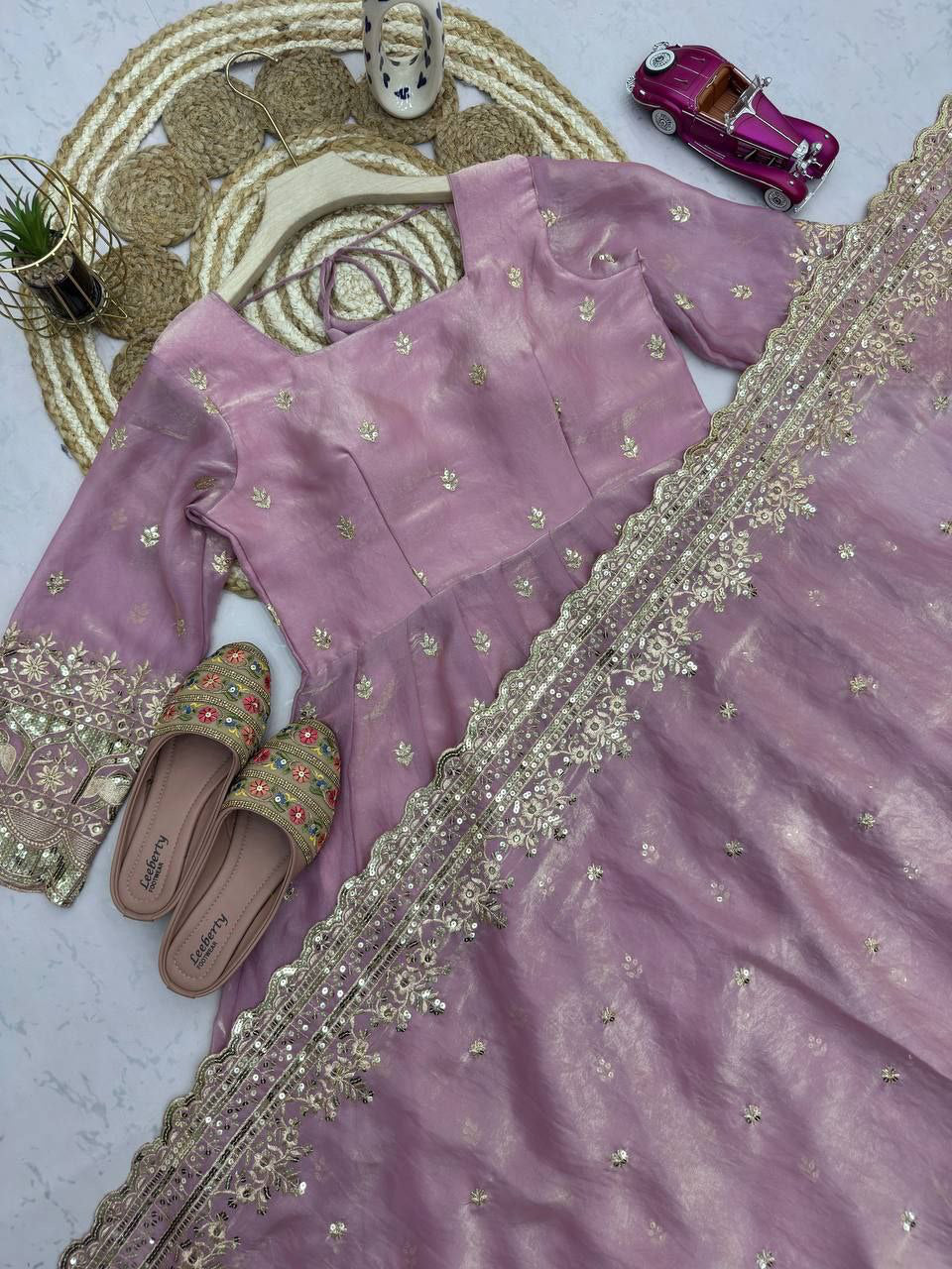Anarkali/Robe Collection "Indra" - Lilas