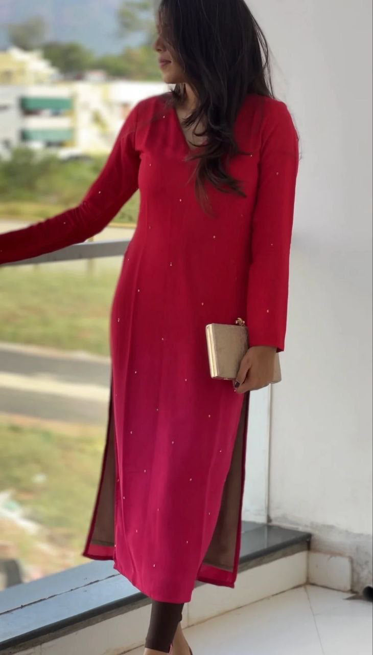 Tunique "Silqura - Rouge cerise