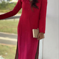 Tunique "Silqura - Rouge cerise