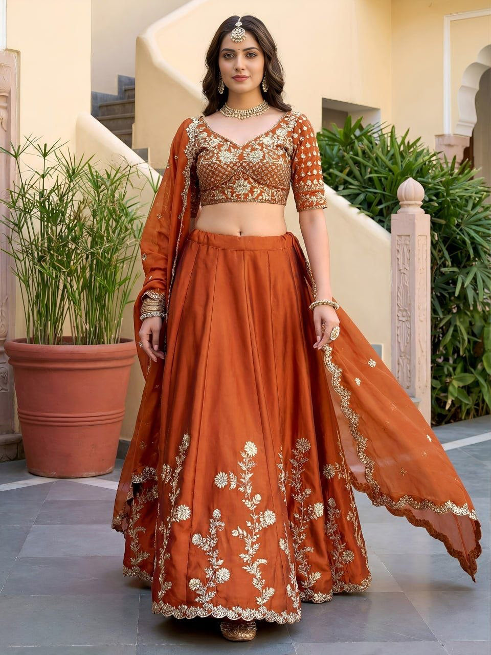Lehenga collection "Dipriya" - Orange