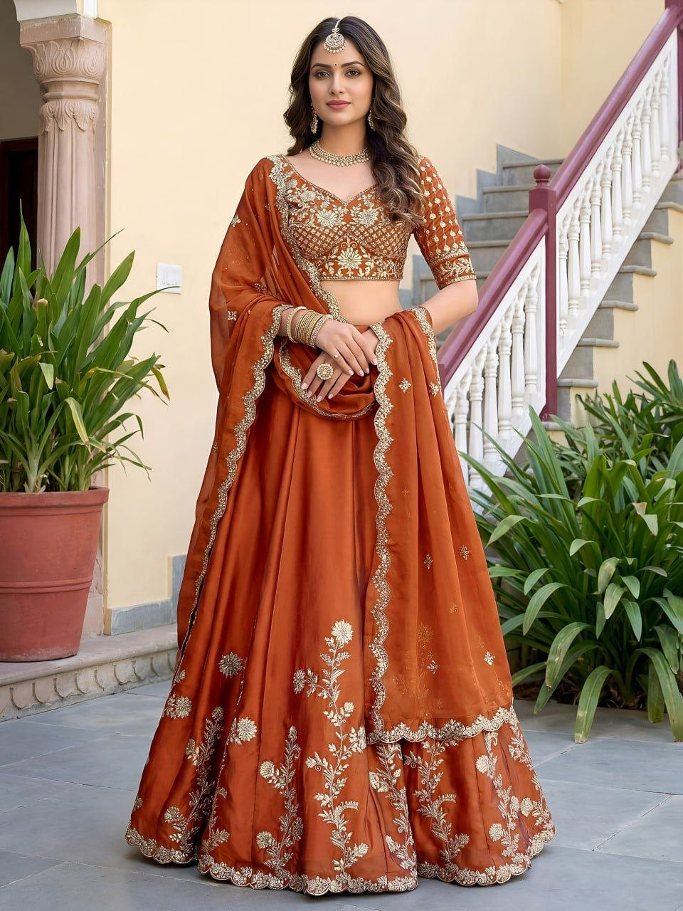 Lehenga collection "Dipriya" - Orange