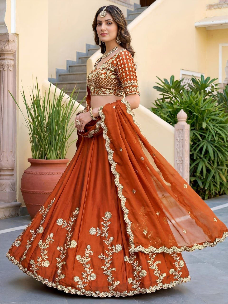 Lehenga collection "Dipriya" - Orange
