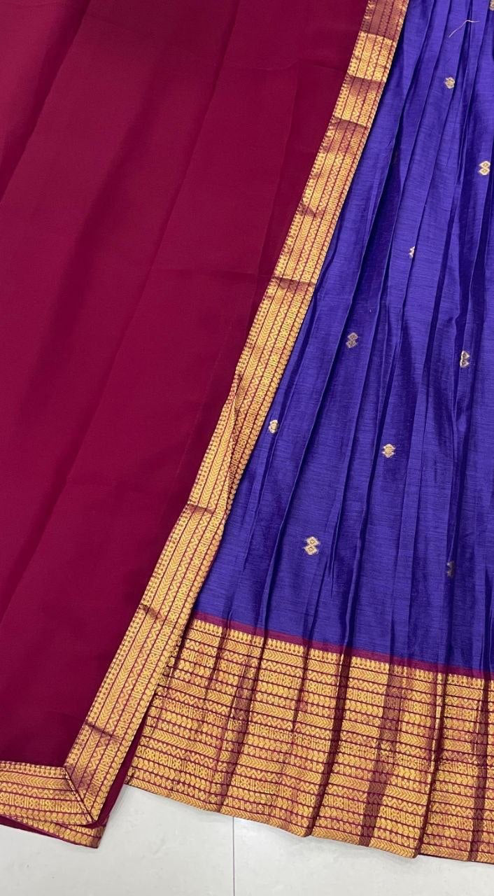 Lehenga collection "Kareena" - Bleu roi