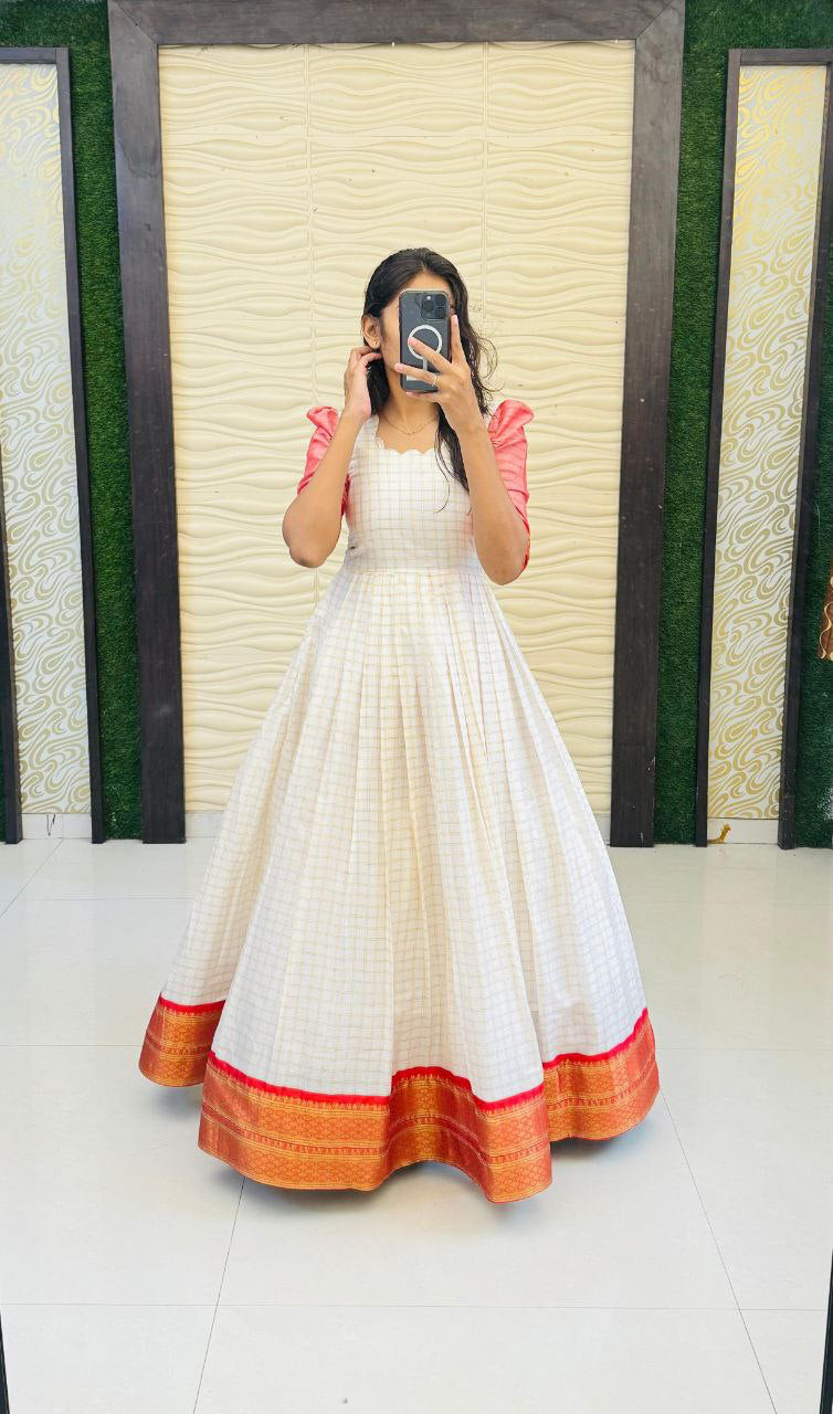 Anarkali Collection "Shana" - Rouge